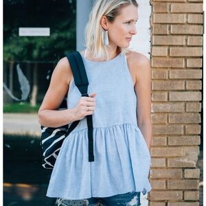 B.P. Peplum Halter